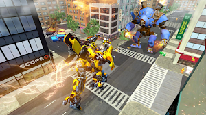 Robot Car Transformation: 3D Transformation Games Screenshot 3