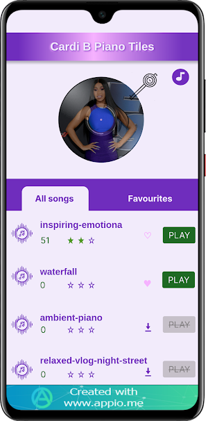 Cardi B Piano Tiles Screenshot 2
