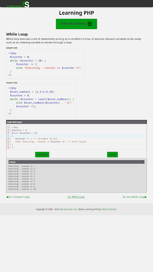 Learning PHP Screenshot 2