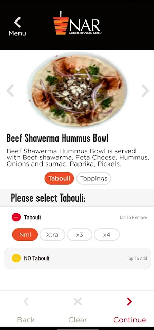 NAR Mediterranean Grill Screenshot 3
