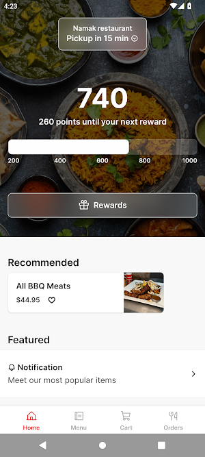 Namak restaurant Screenshot 0