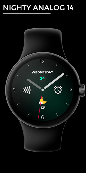 Nighty Analog 14 - watch face Screenshot 0