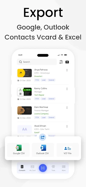 Business Card Scanner - CardAi Screenshot 2