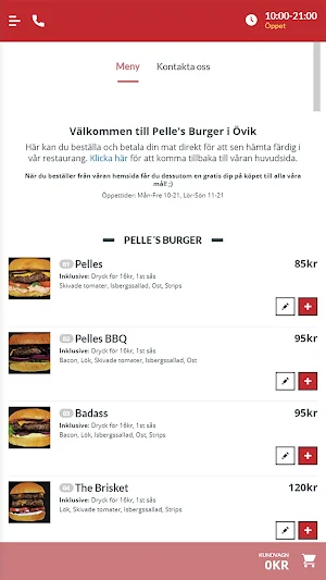 Pelles Burgare Örnsköldsvik Screenshot 2