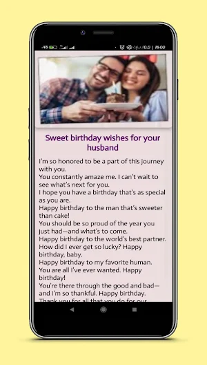 husband birthday status Screenshot 2