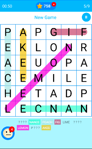 Word Search - Searchinia Screenshot 2