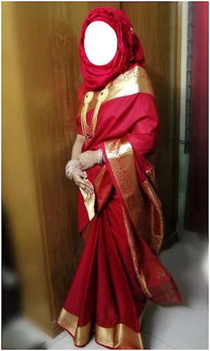 Hijab Women Sarees Photo Montage New Screenshot 1