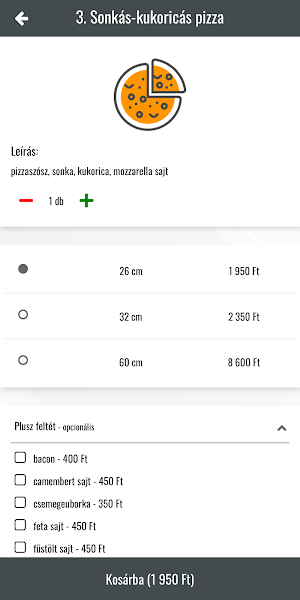 Pizza Ház Hódmezővásárhely Screenshot 2