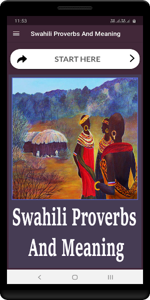 Swahili Proverbs And Meaning Screenshot 0