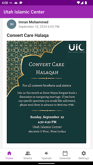 UIC - Utah Islamic Center Screenshot 0