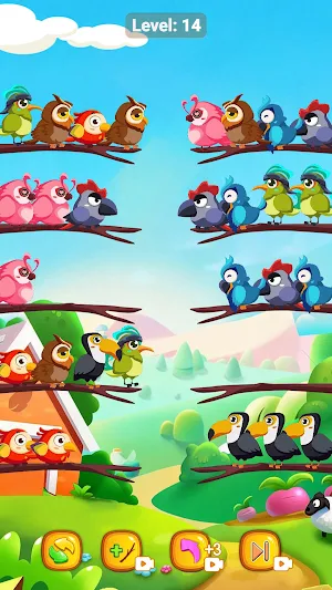 Bird Sort - Bird Match Screenshot 2