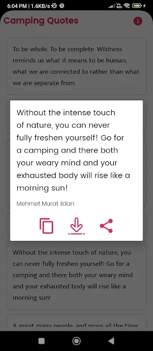 Camping Quotes and Sayings Screenshot 1