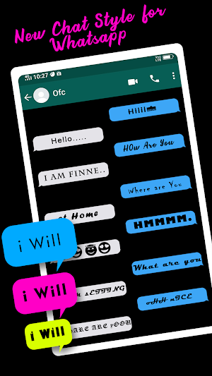 New chat style for whatsApp Screenshot 1