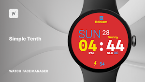 Simple Tenth Watch Face Screenshot 0