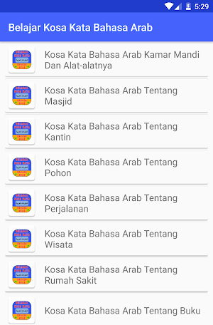 Belajar Kosa Kata Bahasa Arab Screenshot 3