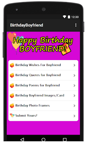 Happy Birthday Boyfriend Screenshot 1