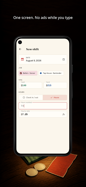 Tipvora: Tip Tracker - Tipvora Screenshot 1