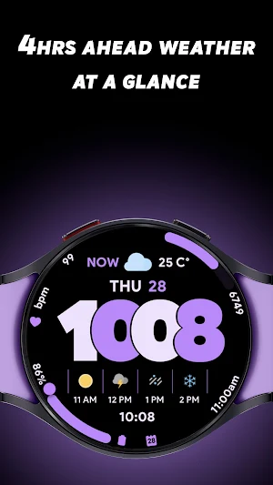 Digital Weather 2 - Watch face Screenshot 1