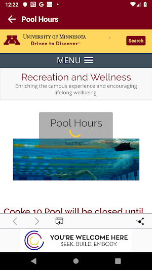 UMN RecWell Screenshot 3