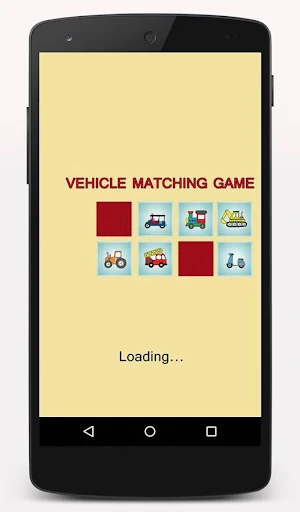 Vehicle Matching Game. Screenshot 0