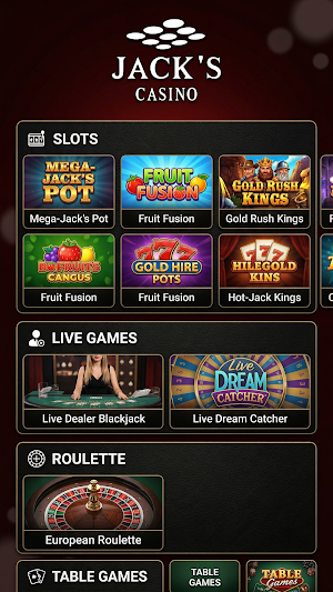 Jacks Casino Screenshot 0