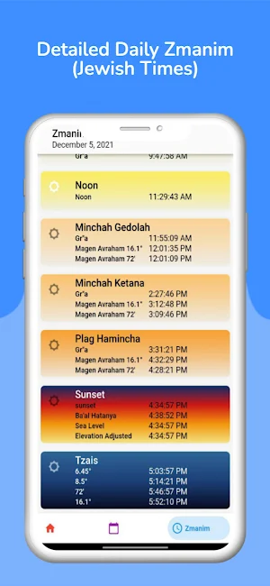 CalZman: Hebrew Calendar & Zmanim Screenshot 3