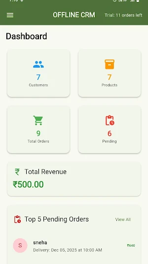 Offline CRM Screenshot 2