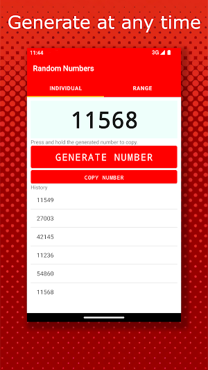 Generator Random Numbers Screenshot 0