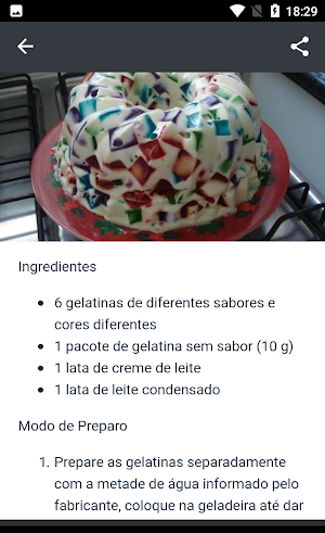Aprenda a fazer gelatina Screenshot 2