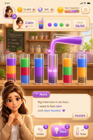 Shaker Town: Mood Drink Sort Screenshot 1
