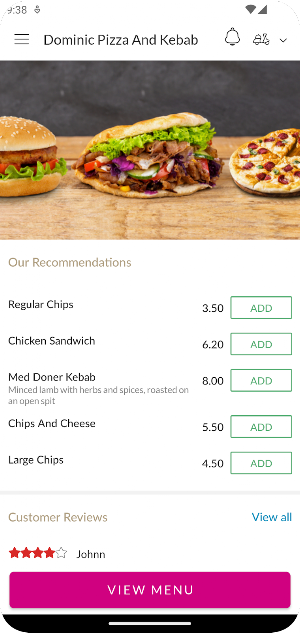Dominic Pizza And Kebab Screenshot 1