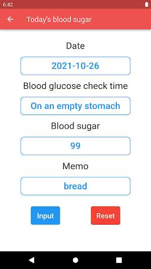 blood sugar tracker app Screenshot 1