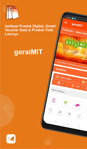 GERAI MIT : Aplikasi Agen Pulsa, Voucher & PPOB Screenshot 0