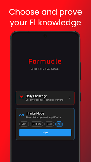 Formudle – F1 Guessing Game Screenshot 0