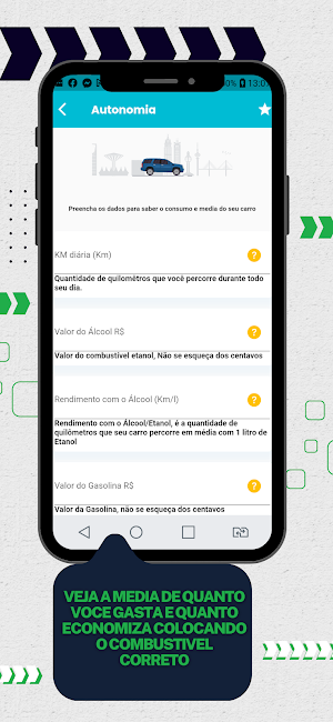 Controle de Combustivel App Screenshot 3