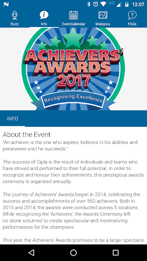 Achievers' Award Screenshot 1