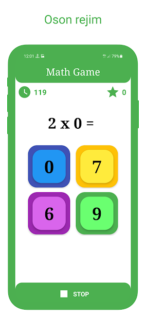 Math game Screenshot 1