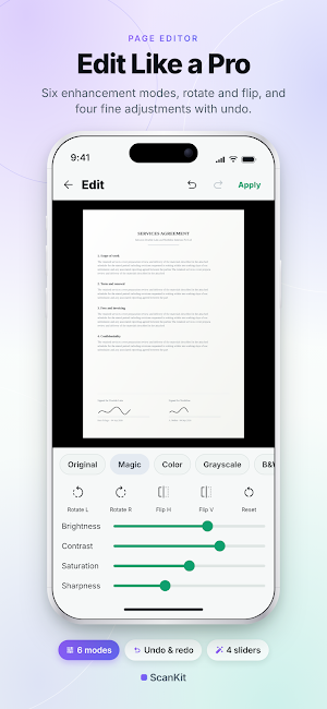 ScanKit: Doc & QR Scanner Screenshot 1