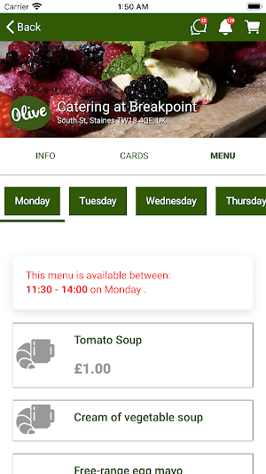 Catering at Breakpoint Screenshot 3