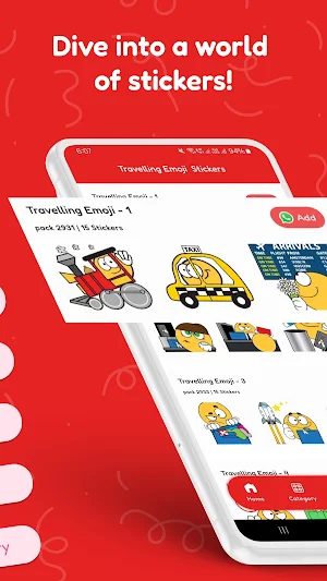 Travelling Emoji  Stickers Screenshot 1