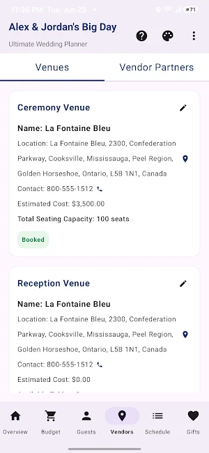 Ultimate Wedding Planner App Screenshot 3