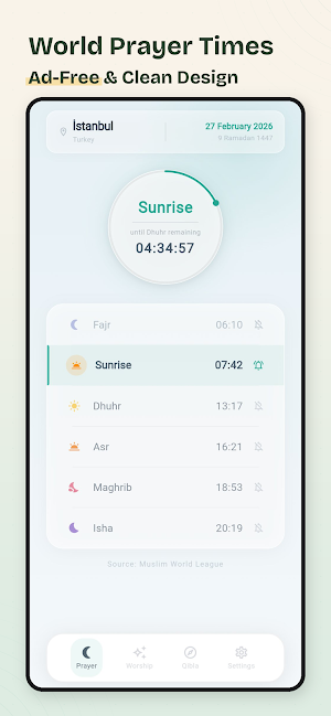 Nida · Prayer Times Screenshot 0