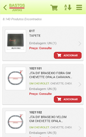 Bastos Juntas - Catálogo Screenshot 2