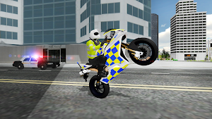 Police Bike Chase City Driving Screenshot 0