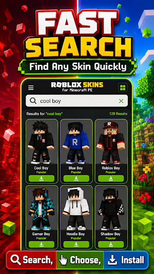 Roblox skins for Minecraft PE Screenshot 3