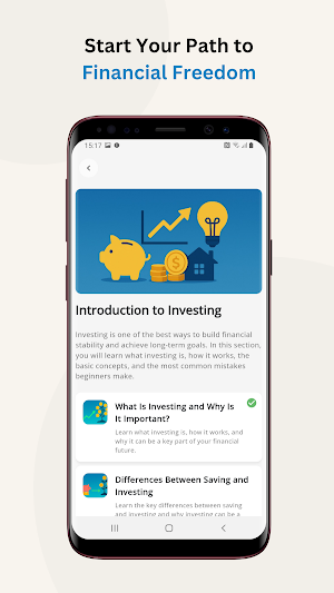 InvestWise: Learn Investing Screenshot 1