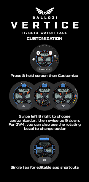BALLOZI Vertice Watch Face Screenshot 3