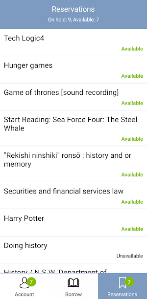 Roseville Public Library Screenshot 2