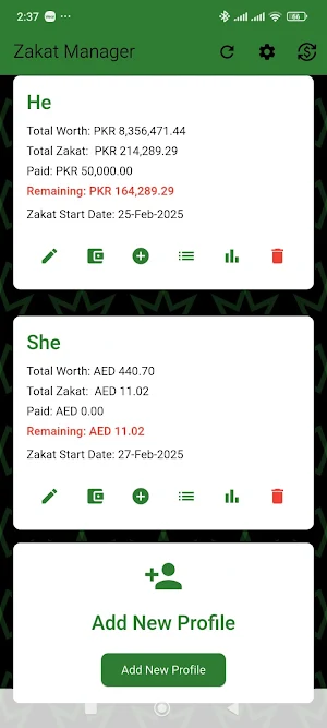 Zakat Manager Screenshot 0