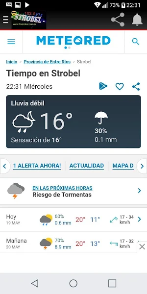 Fm Strobel 103.3 MHz Screenshot 2